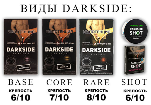 Вкусы табака Darkside Вкусы табака Darkside