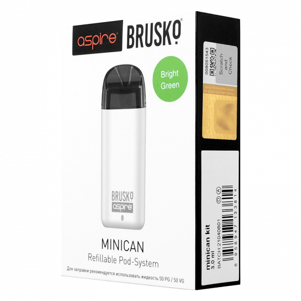 Электронная сигарета Brusko - Minican (350 mAh, Светло-Зелёный) купить в Санкт-Петербурге