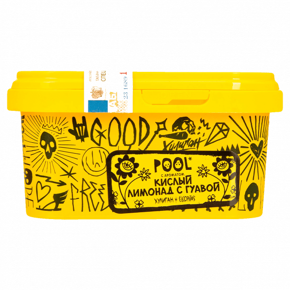 Табак Хулиган - POOL (Кислый Лимонад с Гуавой, 200 грамм) купить в Санкт-Петербурге
