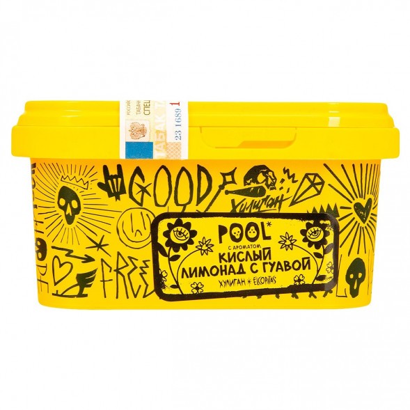Табак Хулиган - POOL (Кислый Лимонад с Гуавой, 200 грамм) купить в Санкт-Петербурге