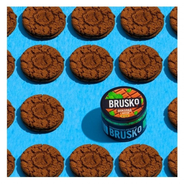 Смесь Brusko Medium - Шоколад с Мятой (250 грамм) купить в Санкт-Петербурге