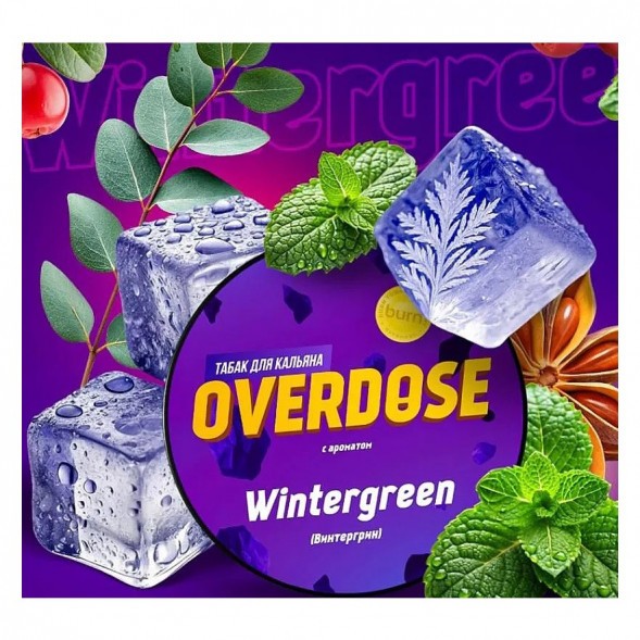 Табак Overdose - Wintergreen (Винтергрин, 200 грамм) купить в Санкт-Петербурге