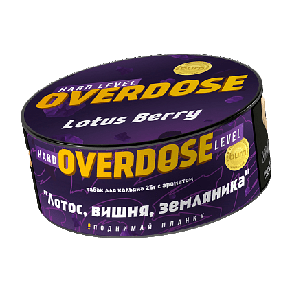 Табак Overdose - Lotus Berry (Лотос, Вишня, Земляника, 25 грамм) купить в Санкт-Петербурге