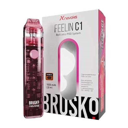 Электронная сигарета Brusko - Feelin C1 (Розовый) купить в Санкт-Петербурге