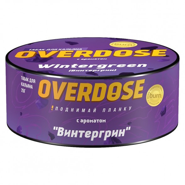 Табак Overdose - Wintergreen (Винтергрин, 25 грамм) купить в Санкт-Петербурге