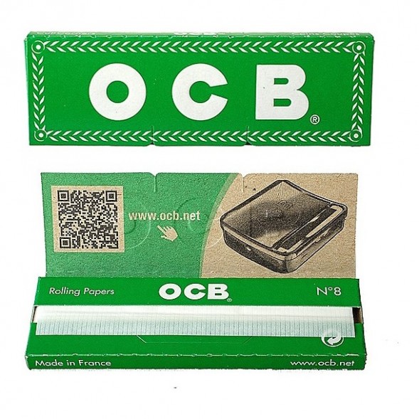 Бумага для самокруток OCB - №8 Green (50штук/25) купить в Санкт-Петербурге