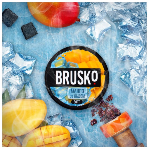 Смесь Brusko Medium - Манго со Льдом (50 грамм) купить в Санкт-Петербурге