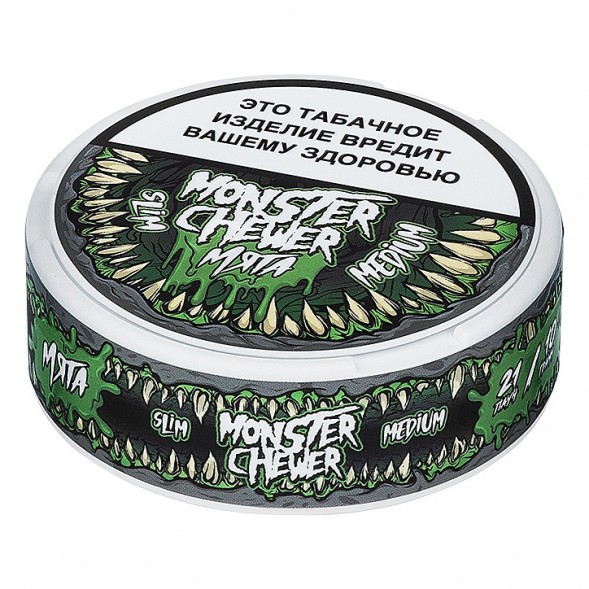 Табак жевательный Monster Chewer - Medium Мята (10 грамм) купить в Санкт-Петербурге