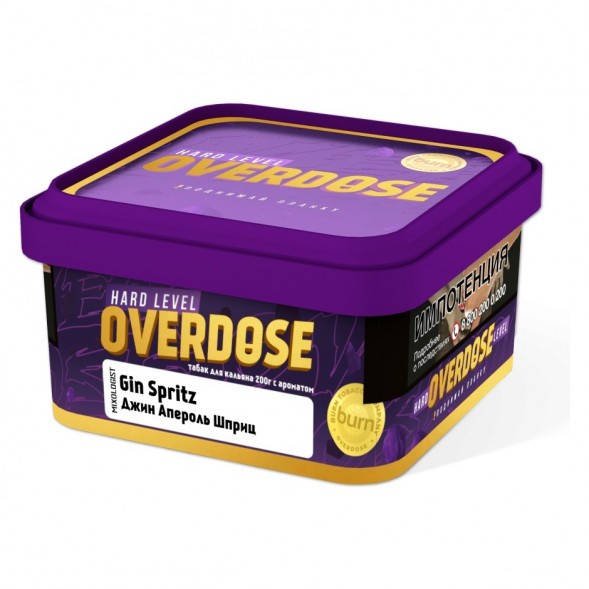 Табак Overdose - Gin Spritz (Джин Апероль Шприц, 200 грамм) купить в Санкт-Петербурге