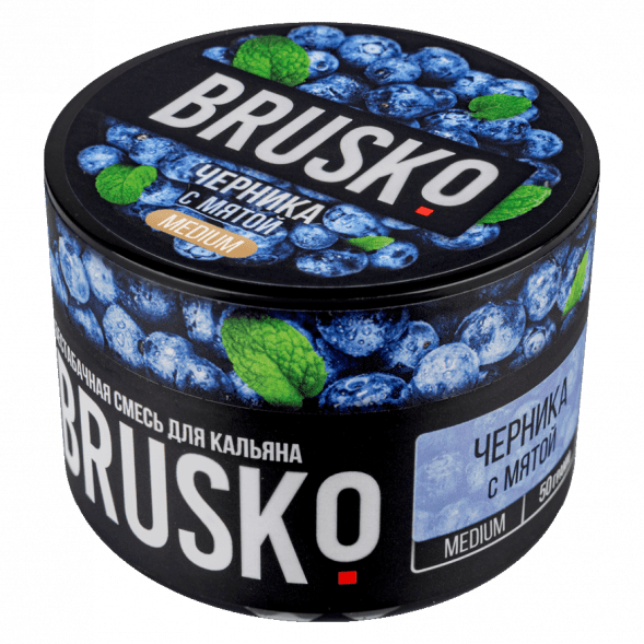 Смесь Brusko Medium - Черника с Мятой (50 грамм) купить в Санкт-Петербурге