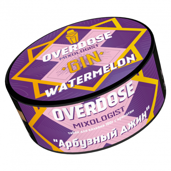 Табак Overdose - Gin Watermelon (Арбузный Джин, 100 грамм) купить в Санкт-Петербурге