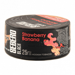 Табак Sebero Black - Strawberry Banana (Клубника и Банан, 25 грамм)