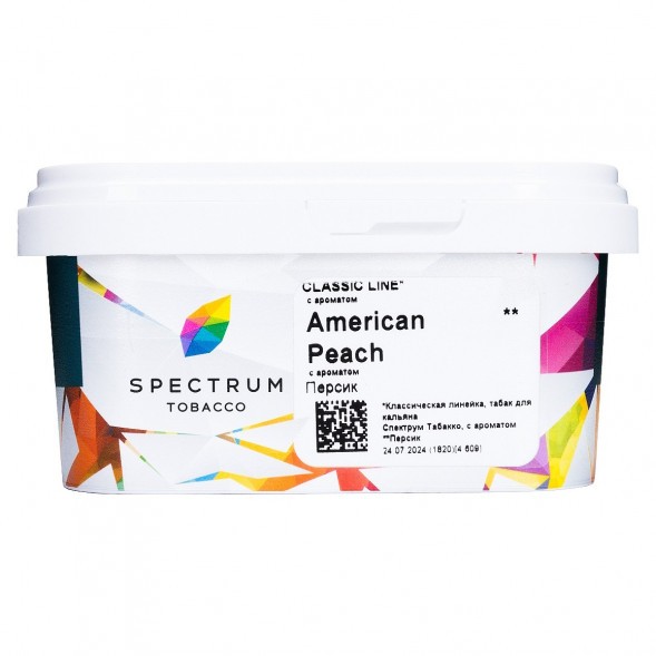 Табак Spectrum - American Peach (Персик, 200 грамм) купить в Санкт-Петербурге