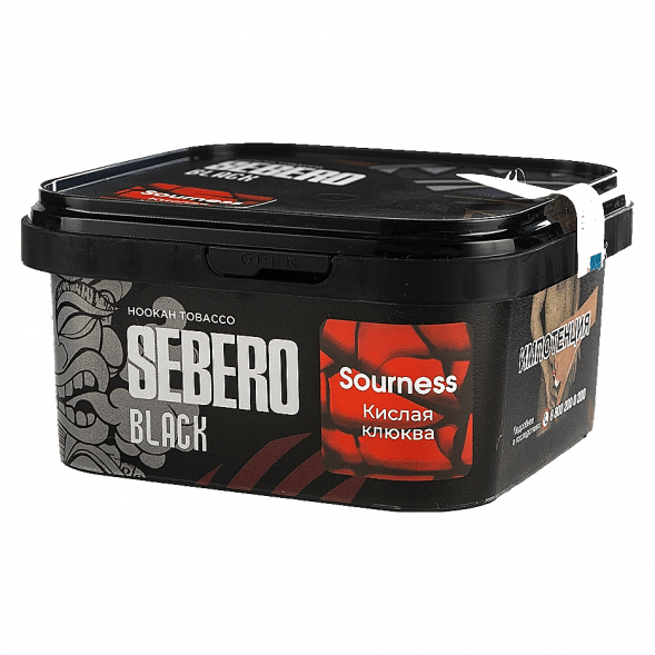 Табак Sebero Black - Sourness (Кислая Клюква, 200 грамм) купить в Санкт-Петербурге
