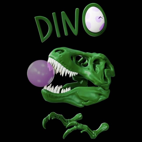 Табак Хулиган - DINO (Мятная Жвачка, 25 грамм) купить в Санкт-Петербурге