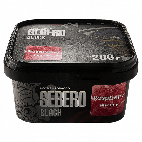 Табак Sebero Black - Raspberry (Малина, 200 грамм) купить в Санкт-Петербурге