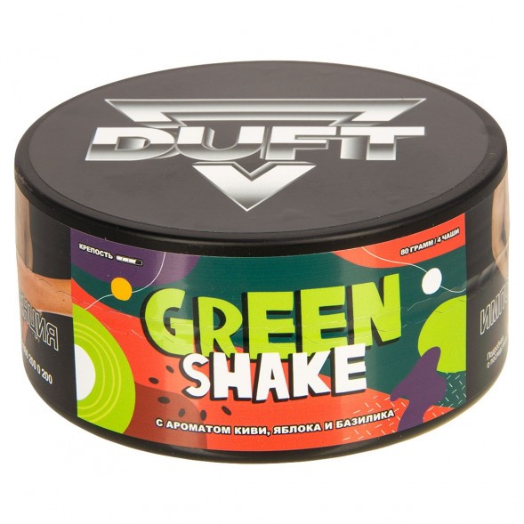Табак Duft - Green Shake (Киви Яблоко Базилик, 80 грамм) купить в Санкт-Петербурге