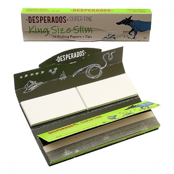 Бумага для самокруток Desperado - Super Fine King Size Slim Tips (32 штук) купить в Санкт-Петербурге