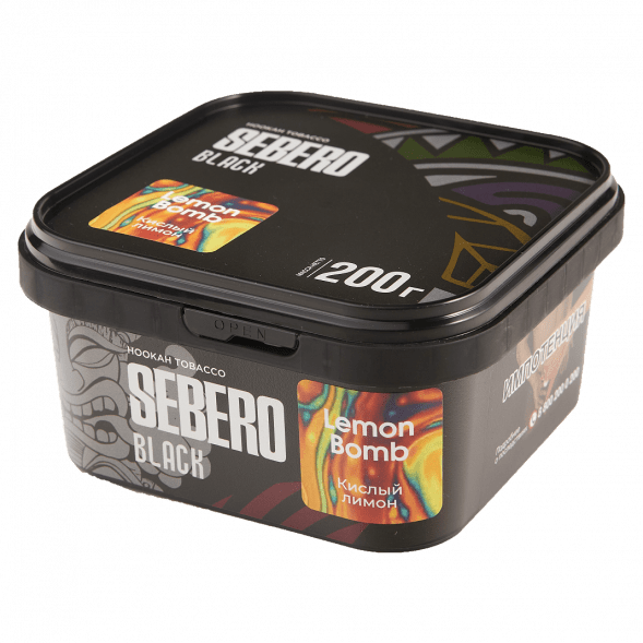 Табак Sebero Black - Lemon Bomb (Кислый Лимон, 200 грамм) купить в Санкт-Петербурге