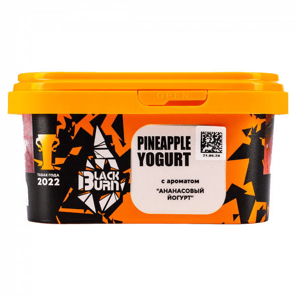 Табак BlackBurn - Pineapple Yogurt (Ананасовый Йогурт, 200 грамм) купить в Санкт-Петербурге