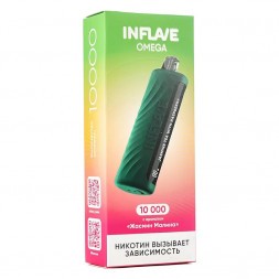 INFLAVE OMEGA - Жасмин Малина (Jasmine Tea with Raspberry, 10000 затяжек)