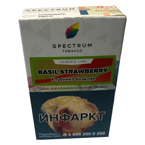 Табак Spectrum - Basil Strawberry (Клубника Базилик, 25 грамм) купить в Санкт-Петербурге
