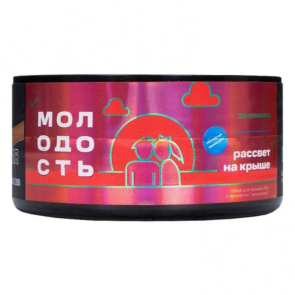 Табак Молодость - Рассвет на Крыше (Земляника, 25 грамм) купить в Санкт-Петербурге