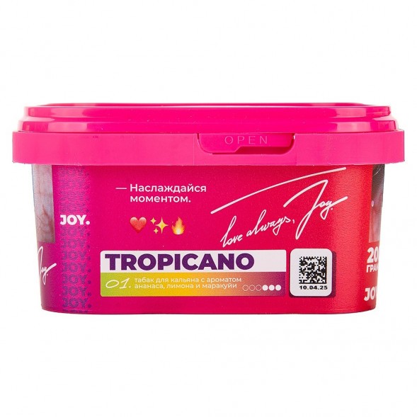 Табак Joy - Tropicano (Ананас, Лимон и Маракуйя, 200 грамм) купить в Санкт-Петербурге