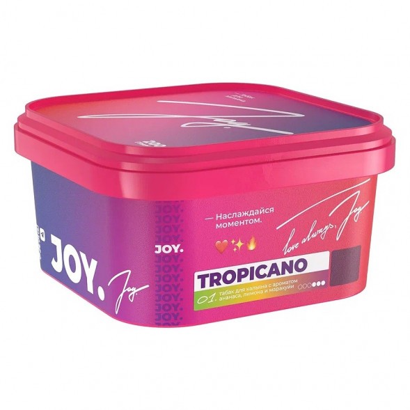 Табак Joy - Tropicano (Ананас, Лимон и Маракуйя, 200 грамм) купить в Санкт-Петербурге