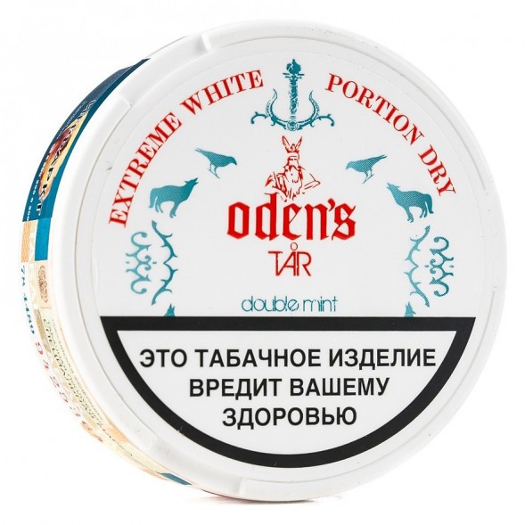 Табак жевательный ODENS - TAR Double Mint Extreme White Dry (16 грамм, Россия) купить в Санкт-Петербурге