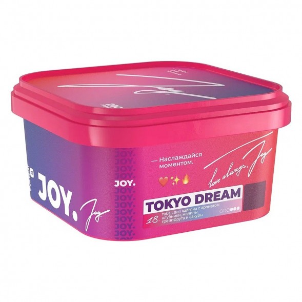 Табак Joy - Tokyo Dream (Клубника, Малина, Грейпфрут и Сакура, 200 грамм) купить в Санкт-Петербурге