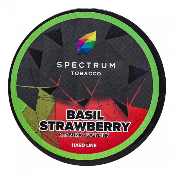 Табак Spectrum Hard - Basil Strawberry (Клубника Базилик, 100 грамм) купить в Санкт-Петербурге
