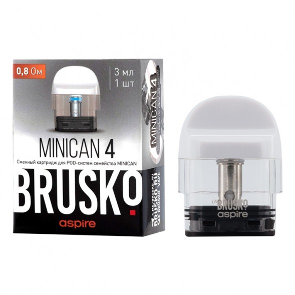 Сменный картридж Brusko - Minican 4 (0.8 Ом, Белый) купить в Санкт-Петербурге