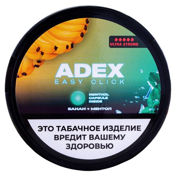 Табак жевательный ADEX ULTRA STRONG WIDE Click - Банан Ментол купить в Санкт-Петербурге