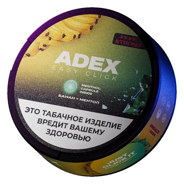 Табак жевательный ADEX ULTRA STRONG WIDE Click - Банан Ментол купить в Санкт-Петербурге