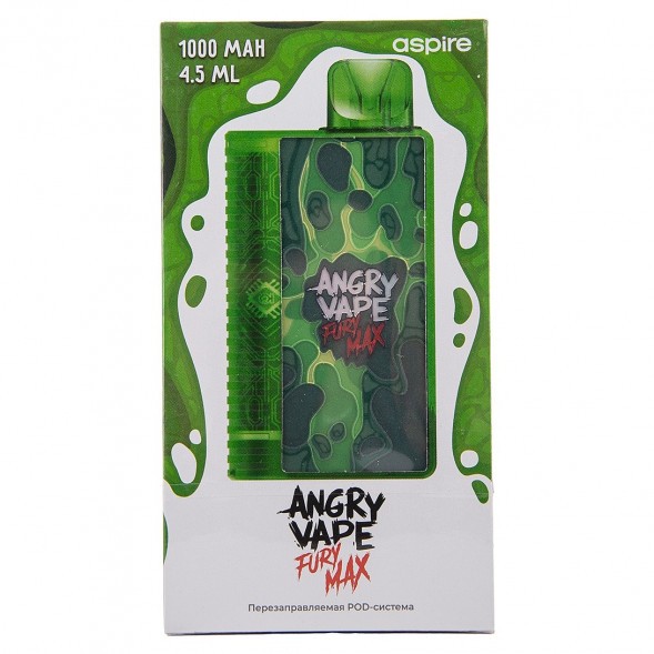 Электронная сигарета Brusko - Angry Vape Fury Max (Зелёный) купить в Санкт-Петербурге