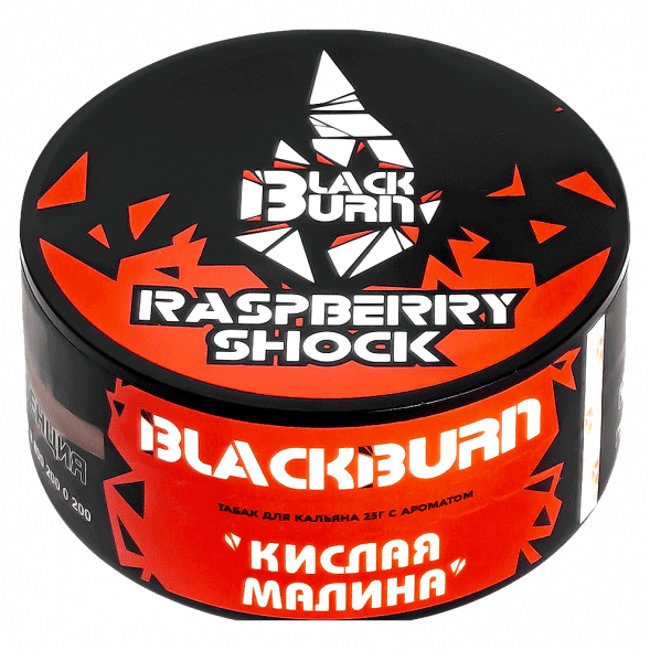 Табак BlackBurn - Raspberry Shock (Кислая Малина, 25 грамм) купить в Санкт-Петербурге
