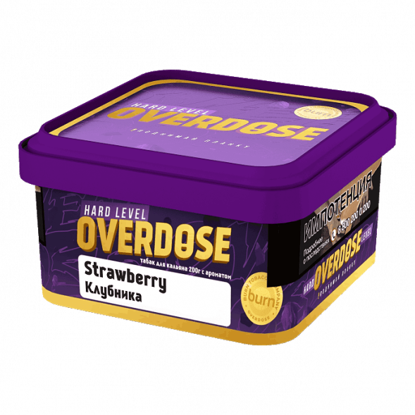 Табак Overdose - Strawberry (Клубника, 200 грамм) купить в Санкт-Петербурге