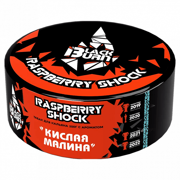 Табак BlackBurn - Raspberry Shock (Кислая Малина, 100 грамм) купить в Санкт-Петербурге