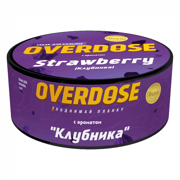 Табак Overdose - Strawberry (Клубника, 100 грамм) купить в Санкт-Петербурге