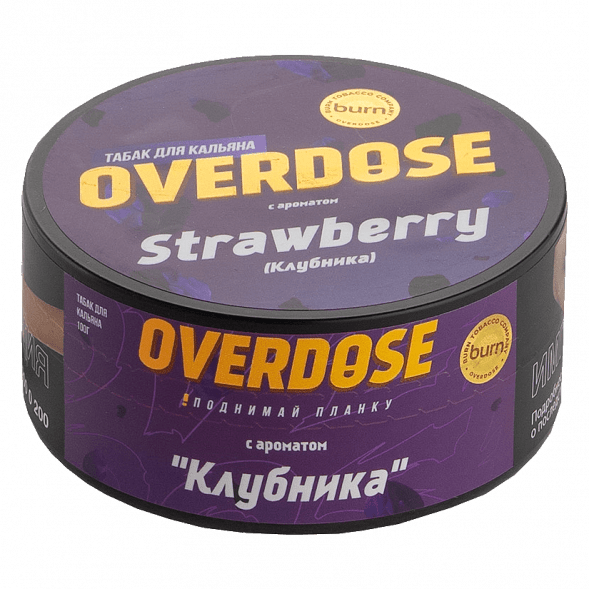 Табак Overdose - Strawberry (Клубника, 100 грамм) купить в Санкт-Петербурге