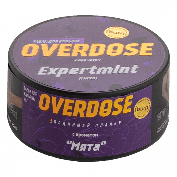 Табак Overdose - Expertmint (Мята, 25 грамм) купить в Санкт-Петербурге