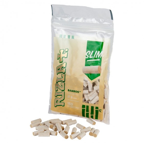 Фильтры для самокруток Rizla+ - Slim Bamboo (150 штук, 15x6 мм) купить в Санкт-Петербурге