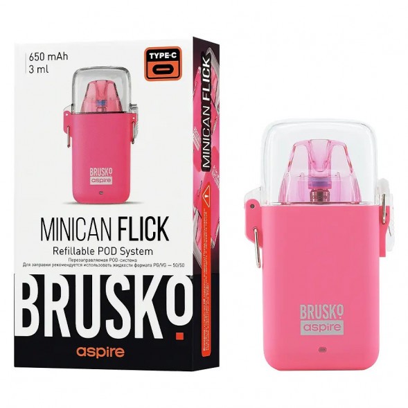 Электронная сигарета Brusko - Minican Flick (Розовый) купить в Санкт-Петербурге