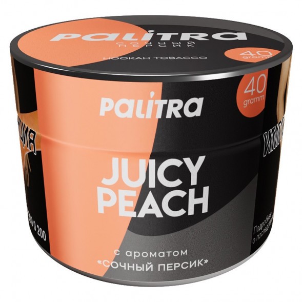Табак Palitra - Juicy Peach (Сочный Персик, 40 грамм) купить в Санкт-Петербурге