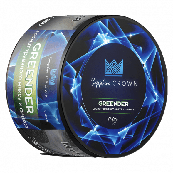 Табак Sapphire Crown - Greender (Травяной Микс и Фейхоа, 25 грамм) купить в Санкт-Петербурге