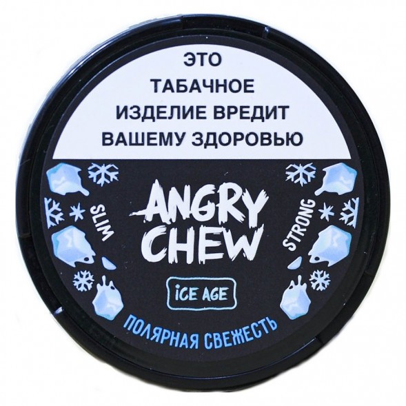 Табак жевательный Angry Chew Slim Strong - Полярная Свежесть (12 грамм) купить в Санкт-Петербурге