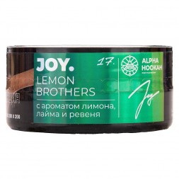 Табак Joy - Lemon Brothers (Лимон, Лайм и Ревень, 25 грамм)