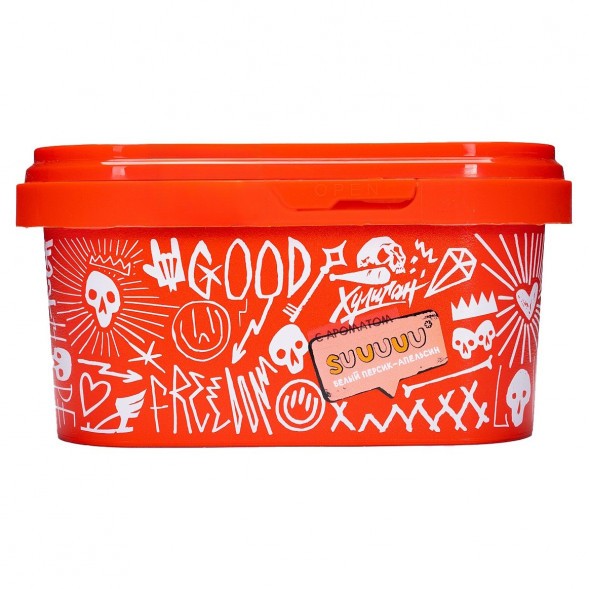 Табак Хулиган - Suuuuu (Белый Персик и Апельсин, 200 грамм) купить в Санкт-Петербурге