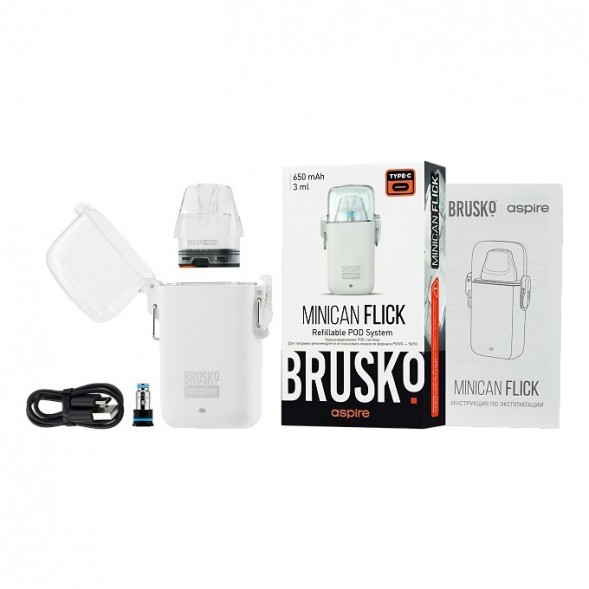 Электронная сигарета Brusko - Minican Flick (Жёлтый) купить в Санкт-Петербурге